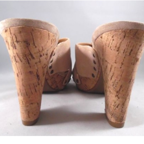 Nine West beige suede clogs size 9M - Picture 4 of 7